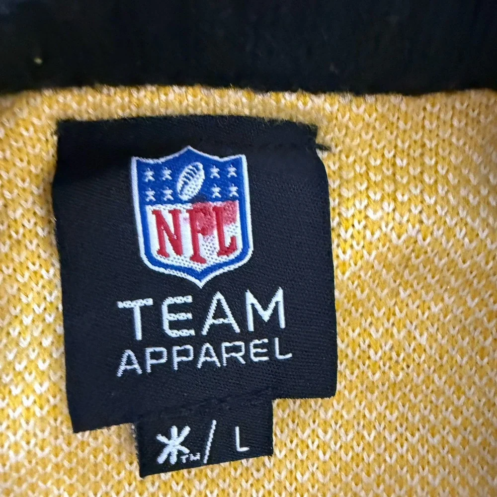 Pittsburgh Steelers Ugly Christmas Sweater L Black Yellow Holiday NFL Apparel